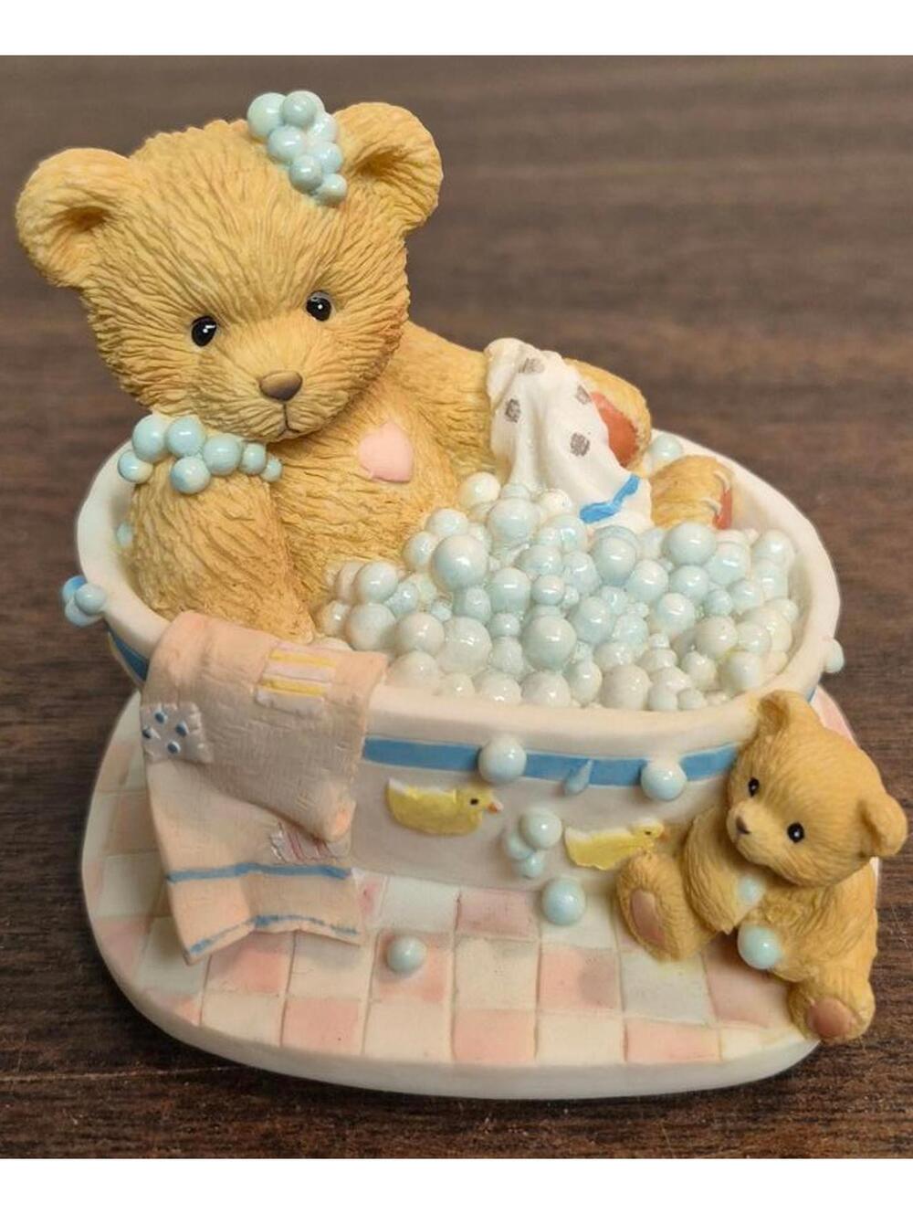 Cherished Teddies Betty 'Bubblin' Over With Love' Baby Bear Figurine